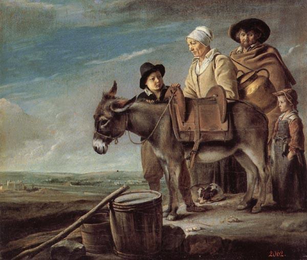 Louis Le Nain The Milkmaid's Family Norge oil painting art
